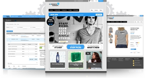 Commerce Kickstart example page screenshots